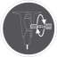 cable support screwsystem with allen screw